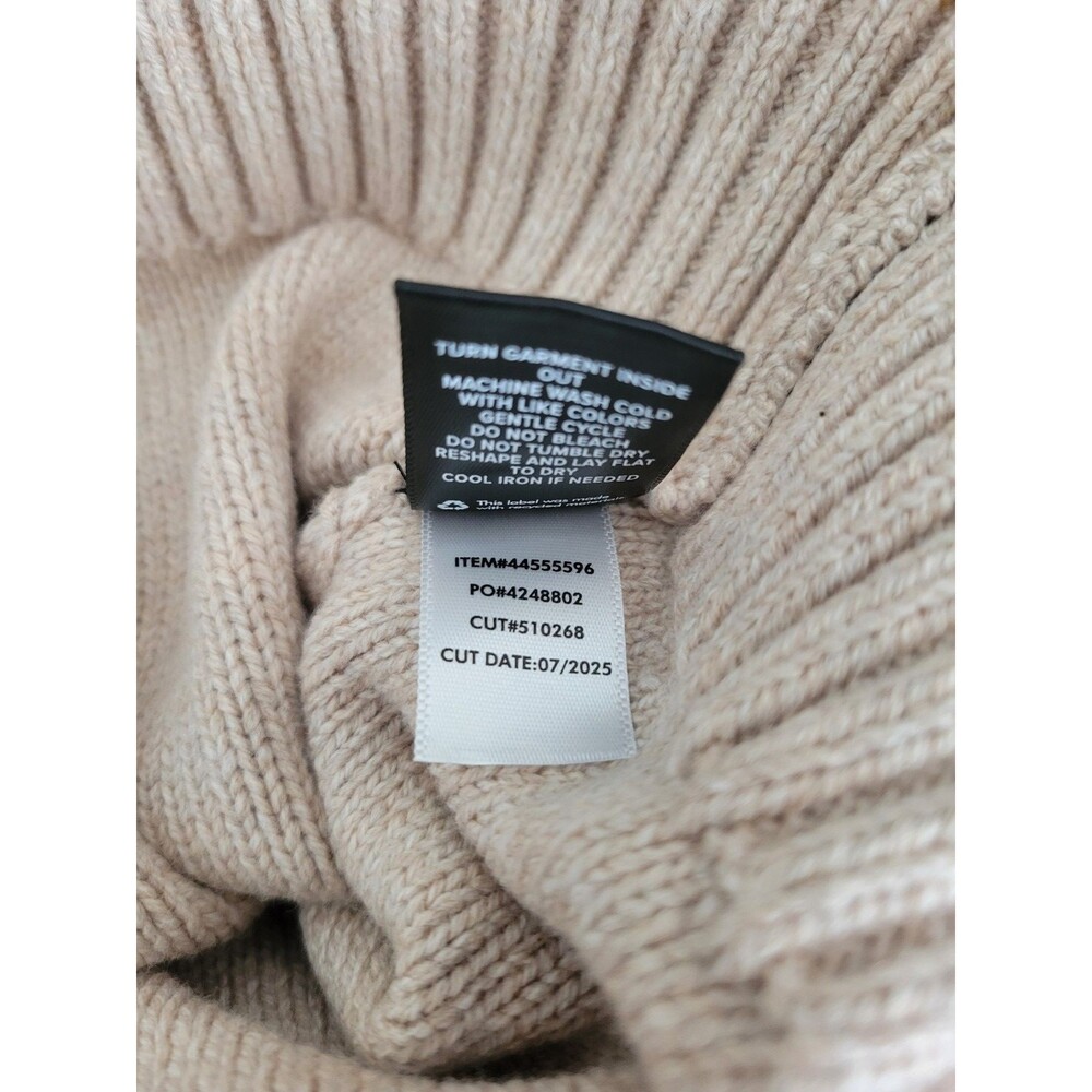 Torrid Cream Cable Knit Sweater Dress 1X 14-16 NWT Cozy Long Sleeve Crew - Picture 7 of 11